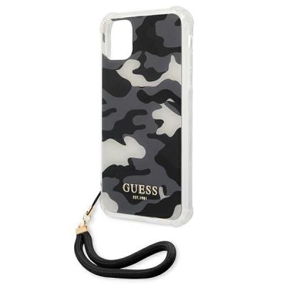 6. Etui Guess Camo Collection na iPhone 11 / Xr - czarne