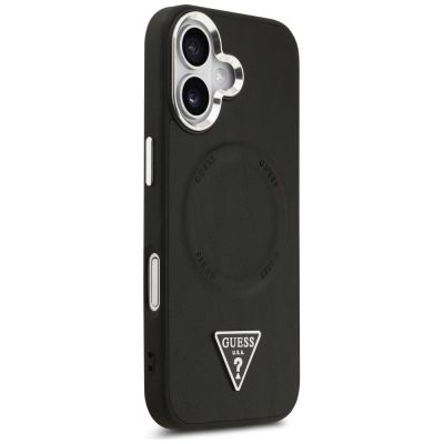 4. Etui Guess Triangle Logo MagSafe na iPhone 17 - czarne