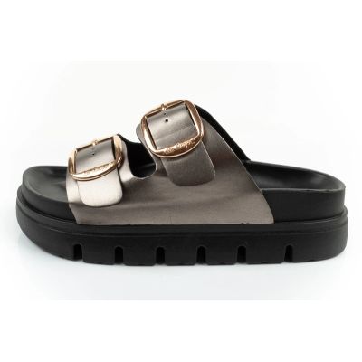 2. Lee Cooper buty laczki damskie klapki srebrne wygodne platforma modne