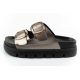 2. Lee Cooper buty laczki damskie klapki srebrne wygodne platforma modne