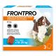 2. FRONTPRO Tabletki na pchły i kleszcze dla psa (>10-25 kg) - 3x 68mg
