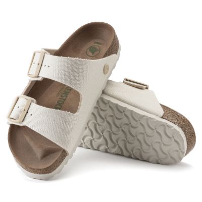 7. Klapki Birkenstock damskie Arizona Vegan Women Textile Narrow Eggshell na wąską stopę wegańskie (1022679)