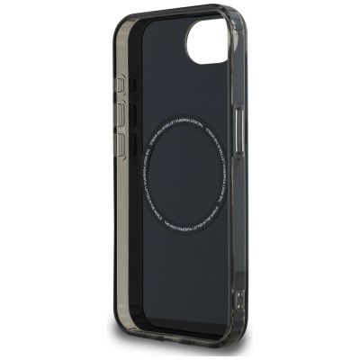 7. Etui BMW IML Metal White Circle MagSafe na iPhone 16e - czarne