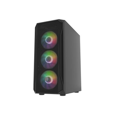 4. FURY OBUDOWA KOMPUTEROWA FURY SHOBO SH4F RGB MIDI Z OKNEM CZARNA