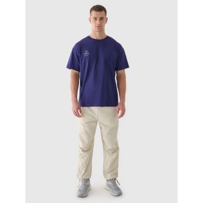 3. T-shirt oversize gładki uniseks 4F 4FRAW24TTSHU2672-31S