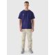 3. T-shirt oversize gładki uniseks 4F 4FRAW24TTSHU2672-31S