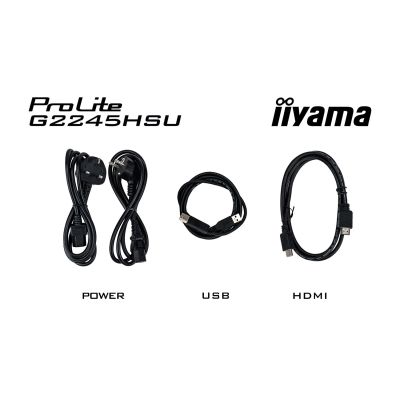 8. Monitor Iiyama 22 G2245HSU-B2 HDMI DP USB - Płaski ekran - 54,6 cm