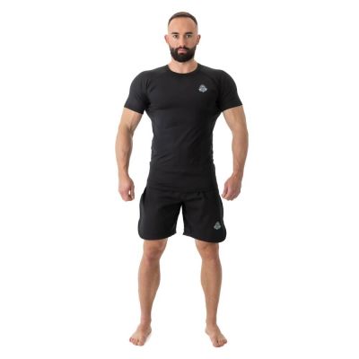 7. Rashguard krótki rękaw czarny BlackRS - S