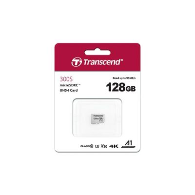 3. SD microSD Card 128GB Transcend SDXC USD300S-A w/Adapter