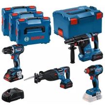 BOSCH.ZESTAW COMBO 18V (GSR 18V-90C +GDX 18V-210C +GBH 18V-24C +GSA 18V-28) 1xPC4,0Ah 2xPC5,5Ah …
