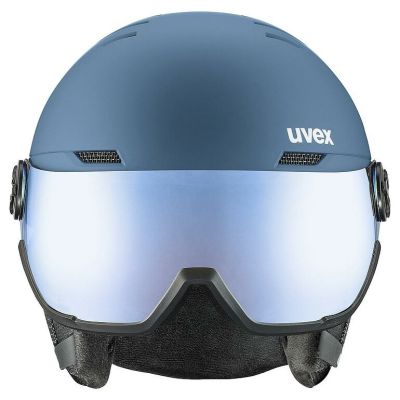 3. Uvex Skihelm wanted visor Kolor kamienia, Niebieski