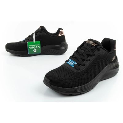 8. Skechers buty damskie sportowe Bobs Squad Waves czarne lekkie modne