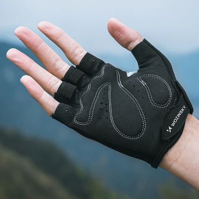 6. Rękawiczki rowerowe Wozinsky WRR-02M rozmiar M - szare