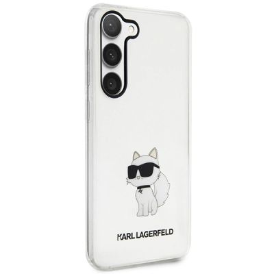 4. Etui Karl Lagerfeld Ikonik Choupette na Samsung Galaxy S23+ - przezroczyste