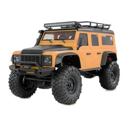 Samochód zdalnie sterowany Amewi RC Crawler Mini-D90 AMXRock 4WD 1:16 RTR w kolorze żółtym