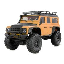 Samochód zdalnie sterowany Amewi RC Crawler Mini-D90 AMXRock 4WD 1:16 RTR w kolorze żółtym