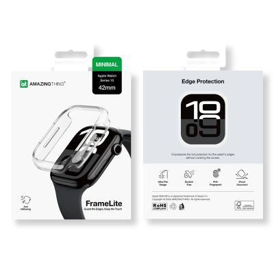 10. Etui AMAZINGTHING Minimal Case do Apple Watch 42mm – przezroczyste