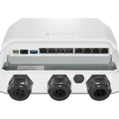 4. Mikrotik RB5009UPr+S+OUT ruter 2.5 Gigabit Ethernet, Gigabit Ethernet Biały