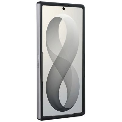 5. Etui Guess Magnetic Ring Stand Grained Classic Logo MagSafe na Samsung Galaxy Z Fold 8 Ultra - beżowe