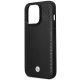 6. Etui BMW Leather Diamond Pattern MagSafe na iPhone 14 Pro Max - czarne