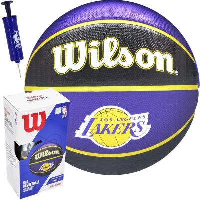 10. PIŁKA DO KOSZYKÓWKI WILSON NBA LA LAKERS KARTON POMPKA