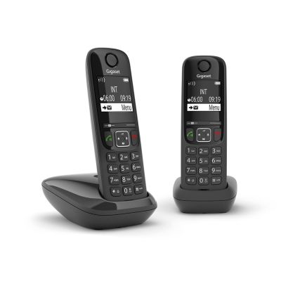 8. Gigaset AS690 Duo Telefon analogowy/DECT Nazwa i identyfikacja dzwoniącego Czarny