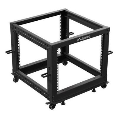 7. OPEN RACK 19" 9U 600X600-1100 REGULOWANY CZARNY LANBERG