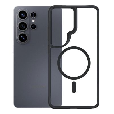 15. Etui 3mk Satin Armor MagCase na Samsung Galaxy S26 Ultra - przezroczysto-czarne