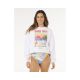 Bluza damska RIP CURL Hayley O O/S Drop Shldr Crew biała