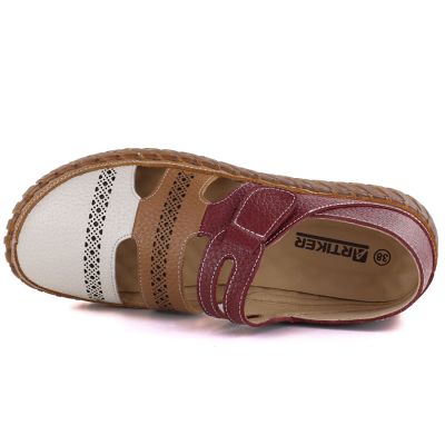 3. Skórzane półbuty na rzep komfortowe Artiker 58C1500