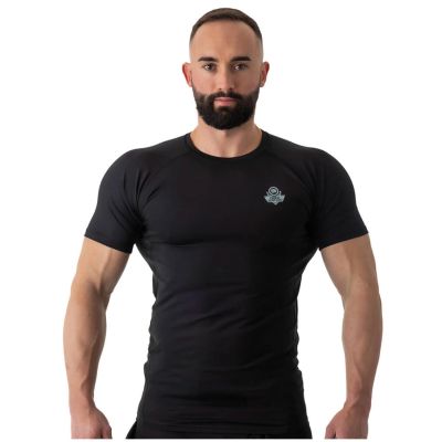 30. Rashguard krótki rękaw czarny BlackRS - S