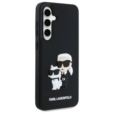 4. Etui Karl Lagerfeld 3D Rubber Karl&Choupette na Samsung Galaxy S24 FE - czarne