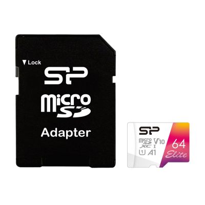 3. Silicon Power microSDXC Elite 64GB CL10 UHS-1/U1 A1