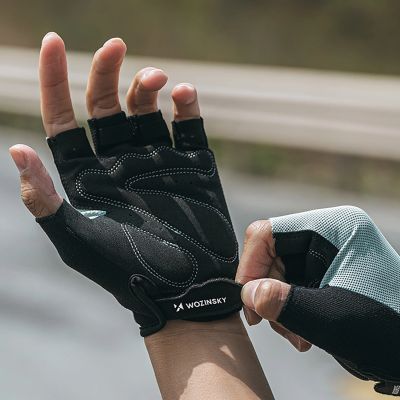 7. Rękawiczki rowerowe Wozinsky WRR-02M rozmiar M - szare