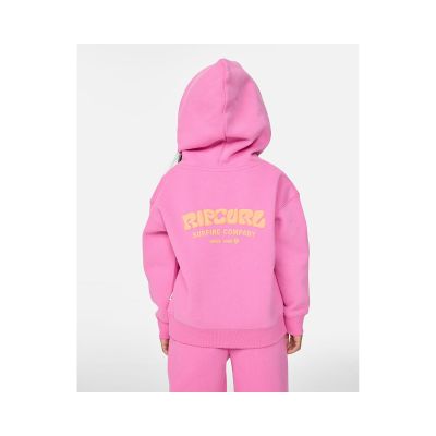 2. Bluza dziewczęca RIP CURL Surf Puff Heritage Hood-Girl różowa