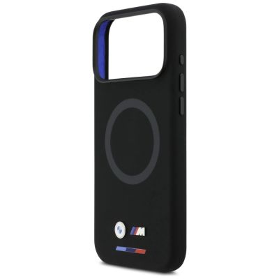 6. Etui BMW M Silicon Logo MagSafe na iPhone 17 Pro Max - czarne