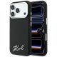 Etui Karl Lagerfeld Saffiano Small Script Metal Logo MagSafe na iPhone 18 Pro / 17 Pro - czarne