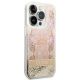 4. Etui Guess Paisley Liquid Glitter na iPhone 14 Pro - złote