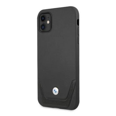 2. Etui BMW Leather Perforate na iPhone 11 / Xr - czarne
