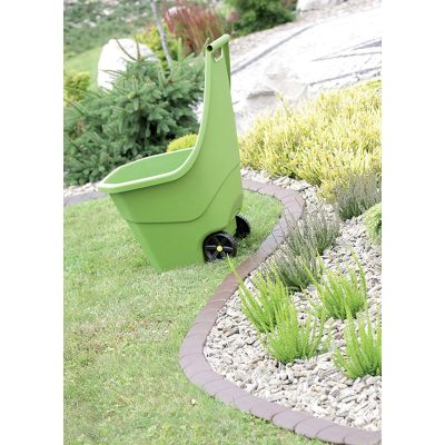 12. OBRZEŻE PALISADA OGRODOWA PŁASKA PODWÓJNA KOSTKA 3,8 M SZARY KAMIENNY