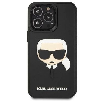 3. Etui Karl Lagerfeld 3D Rubber Karl's Head na iPhone 14 Pro - czarne
