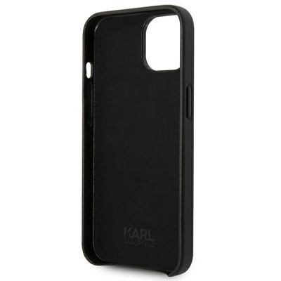 7. Etui Karl Lagerfeld Leather Perforated Logo na iPhone 14 Plus - czarne