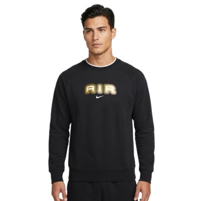 Bluza męska dresowa Nike Air Men's Fleece Crew-Neck Czarna - HM0177-010