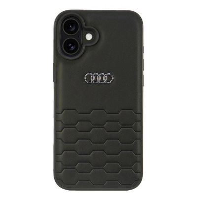 Etui Audi Synthetic Leather na iPhone 16 Plus 6.7" - czarne