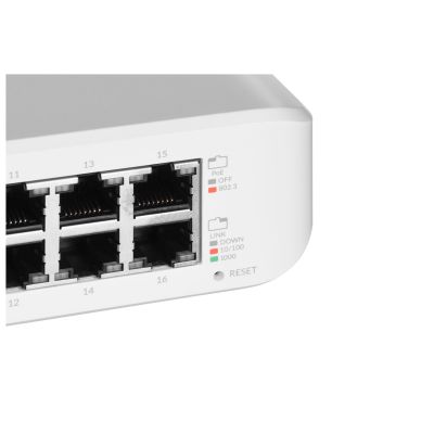 7. Switch Ubiquiti UniFi Lite 16 PoE 16p PoE ( PoE+: 8;) Managed Gigabit (USW-Lite-16-PoE-EU)