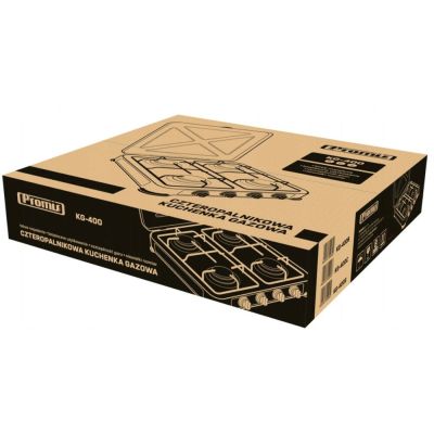 8. PROMIS KUCHENKA GAZOWA KG400B 4-PALNIKOWA,BIAŁA
