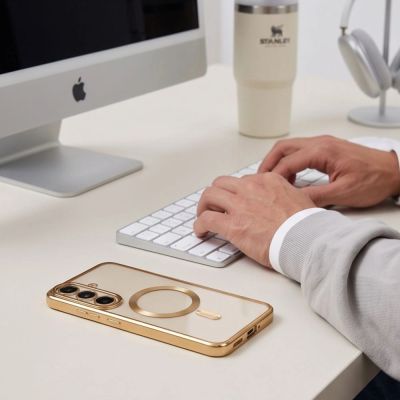8. Etui Tech-Protect MagFlex na Samsung Galaxy S26 FE - złote