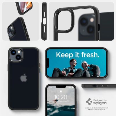 10. Etui Spigen Ultra Hybrid na iPhone 14 Plus - matowo-czarne