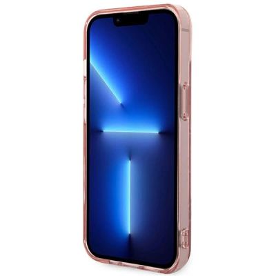 5. Etui Karl Lagerfeld Mono Vertical Stripe na iPhone 14 Plus - różowe