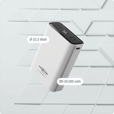 8. Ansmann PB222PD Litowo-polimerowy (LiPo) 20000 mAh Biały